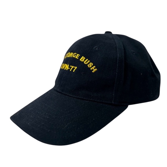 Bullet Line Headwear USS George Bush CVN-77Baseball Cap / Hat Size SM GUC - Picture 14 of 14
